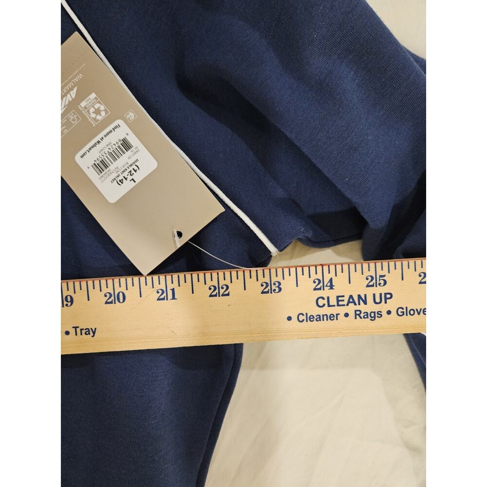 Avía Women's Double Knit Jacket Size L (12-14) Color Dark Blue Long Sleeve NWT - Picture 8 of 10